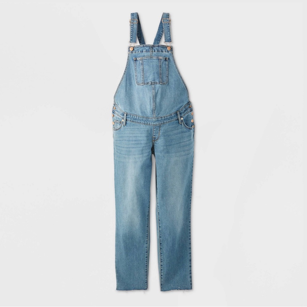 Denim Maternity Overalls - Blue Size 6.                              New.